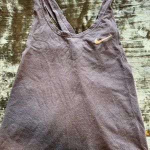 Charcoal Gray Nike Open Back Criss Cross Tank Top - Size Medium